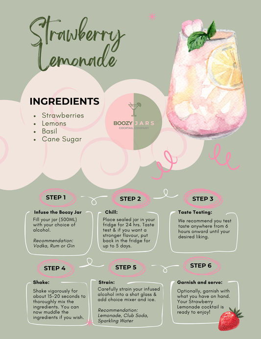 Strawberry Lemonade Cocktail Infusion Kit (500ML)